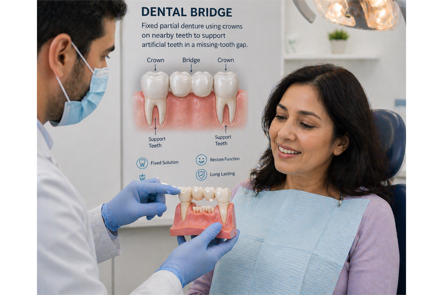 Fixed Teeth / Crown & Bridge treatment